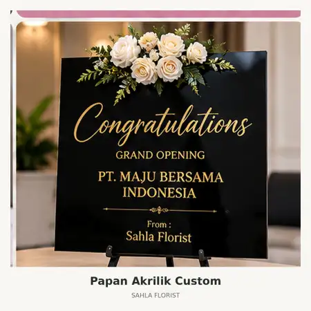 Papan Bunga Akrilik Sungai Kunjang